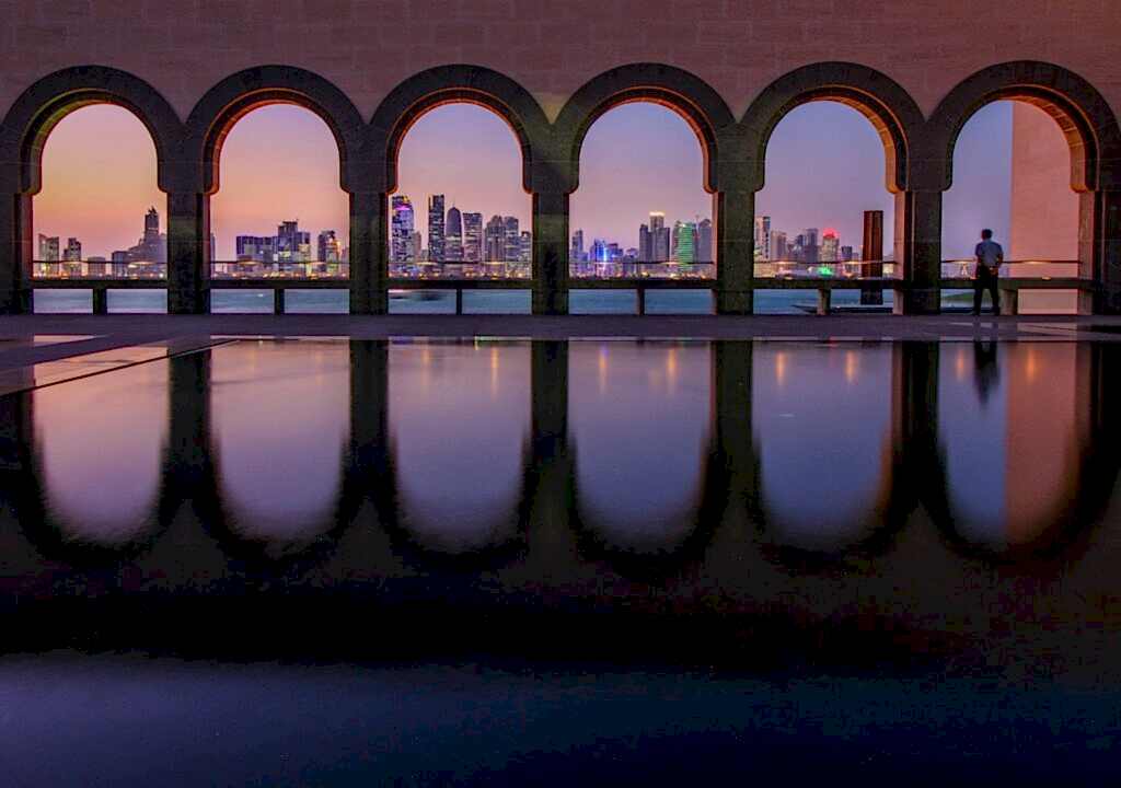 black concrete bridge